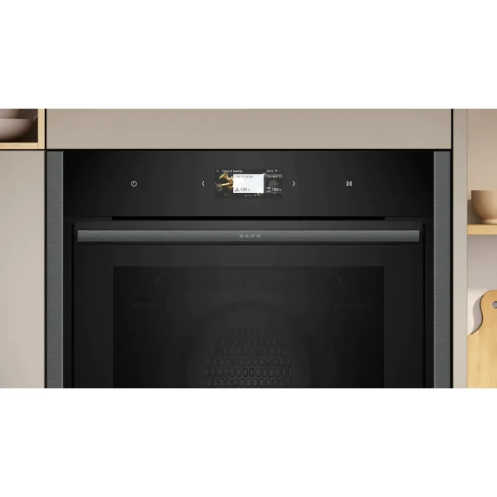 Neff b4acf1an0b built in electric 60cm black single oven on sale