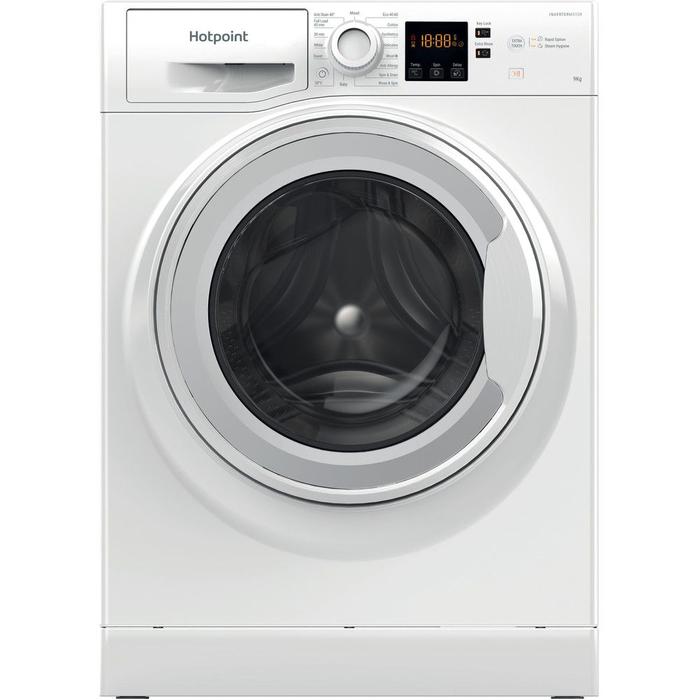 hotpoint h6 w845wb uk washing machine white