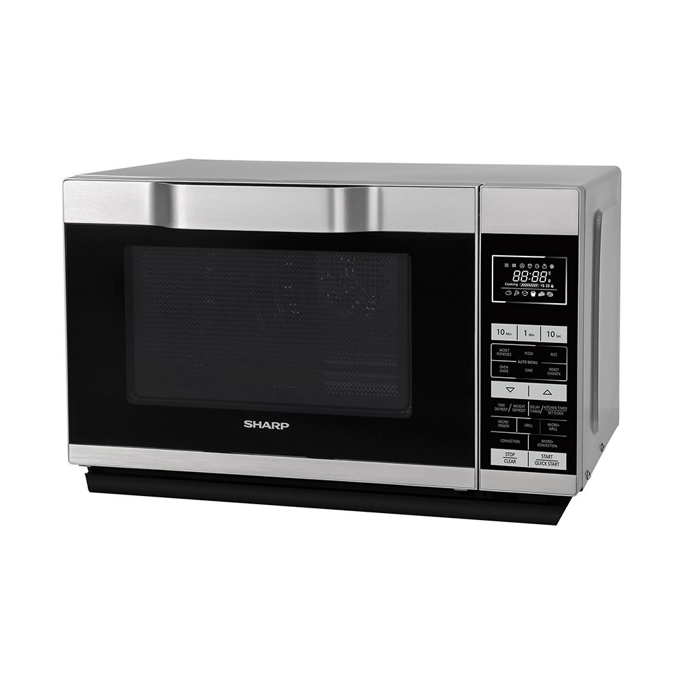 sharp r959slmaa 40 litre combination microwave oven silver black