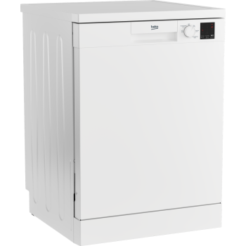 Beko DVN05C20W Full Size Dishwasher - White - 13 Place Settings - E Rated
