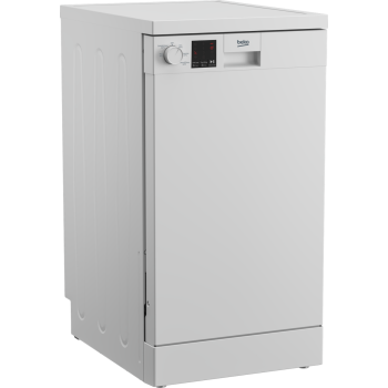 Beko DVS05C20W Slimline Dishwasher - White - 10 Place Settings - E Rated