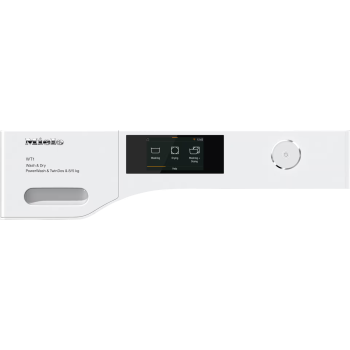 Miele WTR860WPM PWash&TDos 8kg Wash/5kg Dry, 1600rpm Spin Freestanding Washer Dryer - Lotus white - D Rated