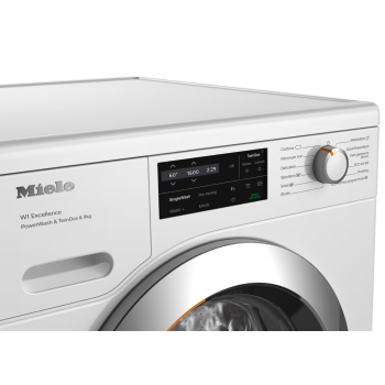 Miele WEI865 WCS Freestanding Washing Machine, 9kg Load with 1600rpm Spin - Lotus white - A Rated