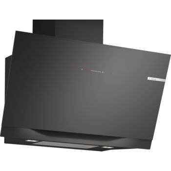 Bosch Series 8 DWK91LT60B 90cm Wide Angled Wall-mounted cooker Hood - Black - A+ Rated 