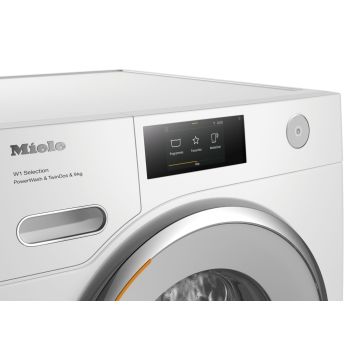 Miele W1 WSR863 WPS PWash &TDos 9kg 1600 rpm Washing Machine with M Touch, Automatic dispensing & QuickPowerWash - White - A Rated