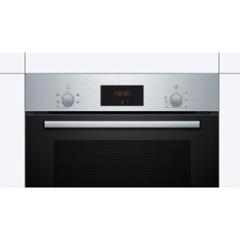 Bosch Series 2 HHF113BR0B 2 Built In Electric Single Oven with 3D Hot Air - Stainless Steel - A Rated