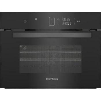 Blomberg ROKW8370B 59.4cm Built In Compact Microwave Oven - Black - A Rated