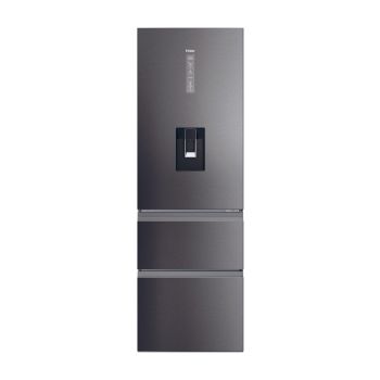 Haier HTW5618EWMP 59.5cm 3D 60 Series 5 Freestanding Frost Free Fridge Freezer - Dark Inox - E Rated
