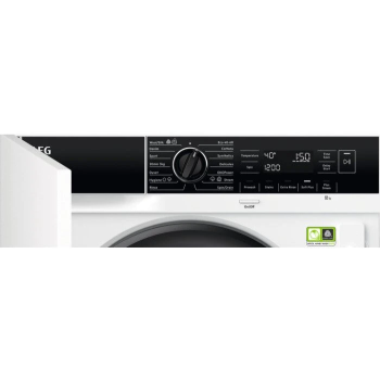 AEG ÖkoMix Technology LF8E8436BI Integrated 8kg Washing Machine with 1400 rpm - White - A Rated