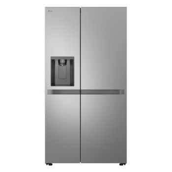 LG NatureFRESH™ GSLC40PYPE Plumbed Total No Frost American Fridge Freezer - Prime Silver - E Rated
