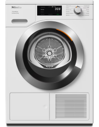 Miele TEH785WP EcoSpeed 9kg Freestanding Condenser Heat Pump Tumble Dryer - Lotus white - A+++ Rated