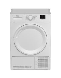 Beko DTLCE80041W 8kg Condenser Tumble Dryer - White - B Rated