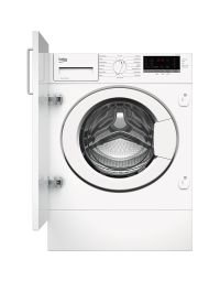 Beko WTIK74151F 7kg with 1400 Spin Fully Integrated RecycledTub Washing Machine - White - C Rated