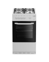 Zenith ZE501W 50cm Gas Single Oven with Gas Hob - White - A Rated