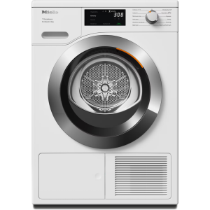 Miele TEH785WP EcoSpeed 9kg Freestanding Condenser Heat Pump Tumble Dryer - Lotus white - A+++ Rated