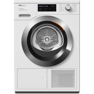 Miele TEL785WP 9kg Freestanding Condenser Heat Pump Tumble Dryer - Lotus white