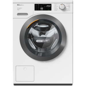 Miele WTD165 WPM 8kg Wash/5kg Dry, 1500rpm Spin Freestanding Washer Dryer - Lotus white