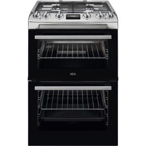 AEG CGX6130ACM Double Cavity Gas Gas 60x60 cm Catalytic Gas Slot In Cooker - Stainless Steel