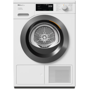 Miele TED645WP 9kg Freestanding Heat Pump Tumble Dryer with EcoSpeed & EcoDry - Lotus white - A+++ Rated
