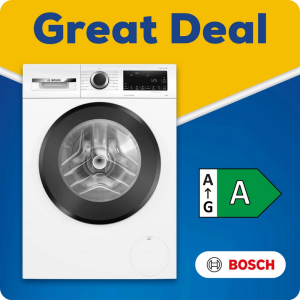 Bosch Series 6 WGG24400GB 9kg Washing Machine with 1400 rpm - White - A Rated