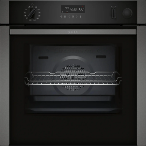 NEFF B3AVH4HG0B Built In Single Oven Electric - Black / Graphite - A Rated