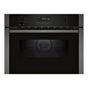 NEFF N50 C1AMG84G0B 44 Litres Built In Microwave Oven with Hot Air - Black with Graphite Trim