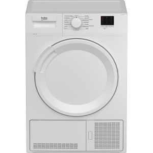Beko DTLCE80041W 8kg Condenser Tumble Dryer - White - B Rated