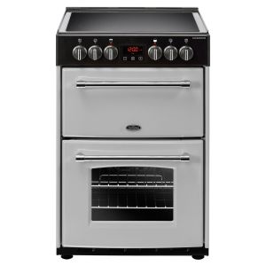 Belling Farmhouse 60E 60cm Electric Cooker - Silver - 444410789 - A Rated