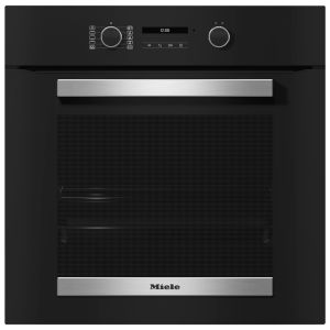 Miele H 2465 B Active 60cm Obsidian Black Single Oven - A+ Rated