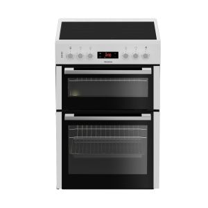 Blomberg HKN65W 60cm Electric Double Oven with Ceramic Hob - White - A Rated