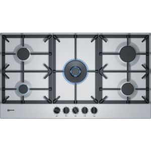 NEFF N70 T29DS69N0 92cm Wide 5 Burner Gas Hob - Stainless Steel