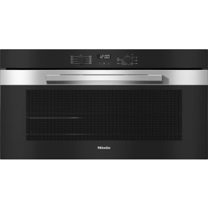 Miele H 2890 B 90 cm wide Built In Single Oven with timer and PerfectClean - Stainless steel/Clean Steel - A Rated