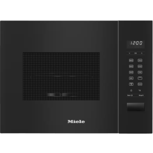 Miele M 2224 SC Built In Microwave Oven & Grill with sensor controls - Obsidian Black