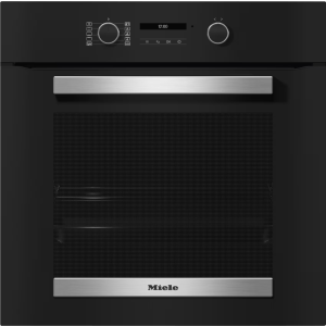 Miele H 2465 B Active 60cm Built In Single Oven with networking & PerfectClean - Obsidian Black - A+ Rated