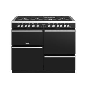 Stoves Precision Deluxe S1100DF 110cm Dual Fuel Range Cooker Stainless Steel - 444410748 - A Rated