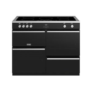 Stoves Precision Deluxe S1100Ei 110cm Electric Induction Range Cooker - Black - 444410759
