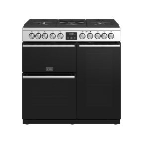 Stoves Precision Deluxe S900DF Stainless Steel 90cm Dual Fuel Range Cooker - 444410744