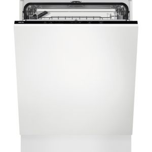 AEG 5000 AirDry FSB42607Z Fully Integrated Standard Dishwasher - Black Control Panel with Sliding Door Fixing Kit - E Rated