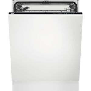 AEG 5000 AirDry FSK32610Z Fully Integrated Standard Dishwasher - Black Control Panel with Sliding Door Fixing Kit - E Rated