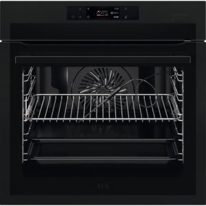 AEG 7000 Series SteamCrisp BSE778380T 71L Built-In Electric Single Oven - Matt Black - A++ Rated