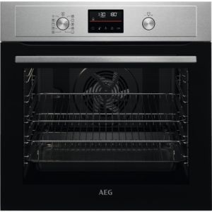 AEG Surround Cook BPX53506EM 72L Built-In Electric Single Oven with antifingerprint coating  - Stainless Steel - A+ Rated