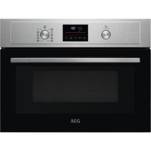 AEG KMX365060M Built-In Combi Microwave - Stainless Steel with ant fingerprint coating 