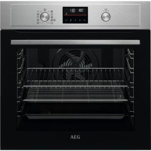 AEG AirFry BEX535A61M 72L Built-In Electric Single Oven with antifingerprint coating - Stainless Steel - A+ Rated