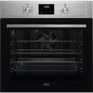 AEG SurroundCook BEX33501EM 72L Built-In Electric Single Oven - Stainless Steel - A Rated