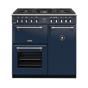 Stoves Richmond Deluxe S900DF 90cm Dual Fuel Range Cooker - Midnight Blue - 444410902
