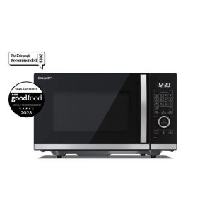 Sharp YC-QC254AU-B 25 Litres Flatbed Convection Oven Microwave with Grill - Black