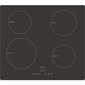 CATA UBINDECO60LC 60cm 4 Zone Induction Hob 13amp Plug Fitted - Black Pro Satin Glass