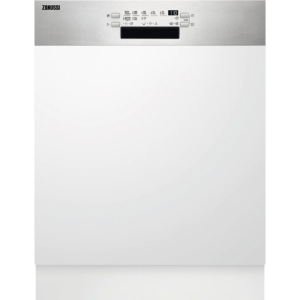 Zanussi ZDSN653X2 Built In 60 CM Dishwasher - Semi Integrated - Stainless Steel