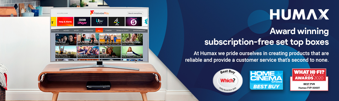 Humax – Award-Winning Subscription-Free Set-Top Boxes