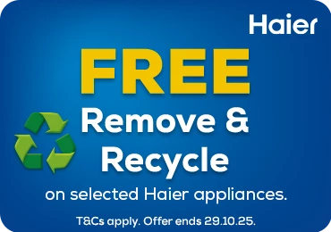 Free Remove & Recycle with Haier Free Remove & Recycle with Haier
